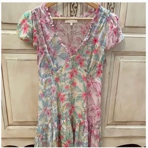 Loveshackfancy Love Shack Fancy Russ Dress Mini in Tropical Sunrise Size 4